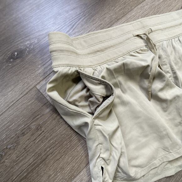 North Face Shorts Women Sz L Brown Tan Pockets Drawstring Waist - Picture 8 of 12
